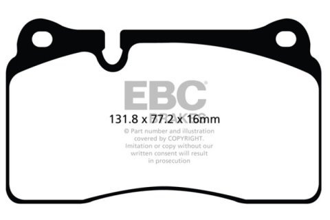 EBC Brakes Redstuff Ceramic Brake Pads thumbnail 5