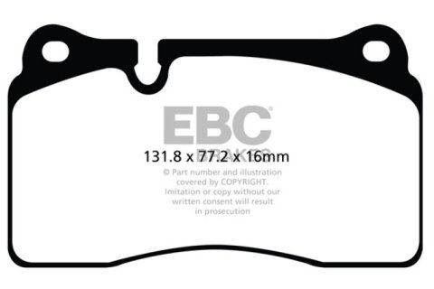 EBC Brakes Redstuff Ceramic Brake Pads thumbnail 6