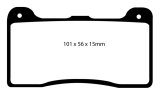 EBC Brakes Yellowstuff Performance Brake Pads thumbnail 1