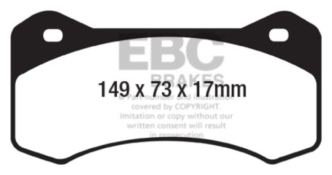 EBC Brakes Yellowstuff Performance Brake Pads thumbnail 5