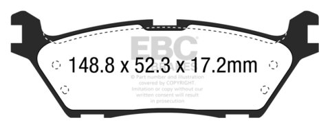 EBC Brakes Yellowstuff Performance Brake Pads thumbnail 5