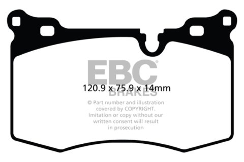 EBC Brakes Bluestuff Street and Track Day Brake Pads thumbnail 3