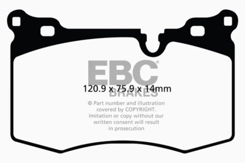 EBC Brakes Bluestuff Street and Track Day Brake Pads thumbnail 5