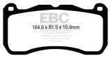 EBC brake Ultimax2 brake Pads thumbnail 5