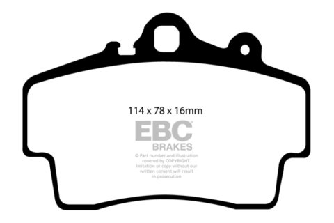 EBC 97-99 Porsche Boxster Bluestuff Front Brake Pads thumbnail 2