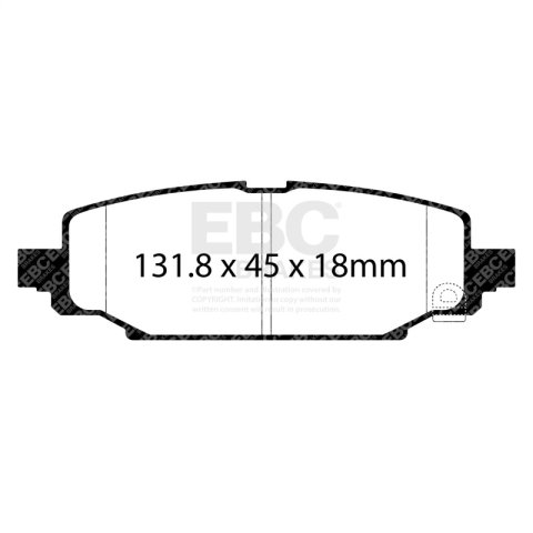 EBC 2018+ Jeep Wrangler (JL) Greenstuff Rear Brake Pads thumbnail 2