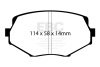 EBC 94-05 Mazda Miata 1.8L (NA/NB) RP-X Race Front Brake Pads thumbnail 3