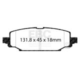 EBC 2018+ Jeep Wrangler (JL) Ultimax Rear Brake Pads thumbnail 4