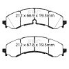 EBC 2019+ Chevrolet Silverado 2500 (2WD) Greenstuff Front Brake Pads thumbnail 8