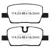 EBC 2020+ Cadillac CT4 Sport 2.0T Redstuff Rear Brake Pads thumbnail 9