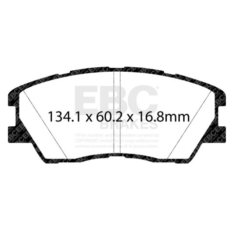 EBC 2020+ Kia Soul 1.6T Redstuff Front Brake Pads thumbnail 3