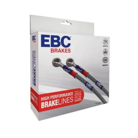 EBC 98-05 Porsche 911 (996) Carrera 2 3.4L (Cast Iron Rotor) Stainless Steel Brake Line Kit thumbnail 7