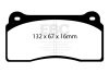 EBC Racing 99-03 Aston Martin DB7 5.9L SR-11 Sintered Race Front/Rear Brake Pads thumbnail 4