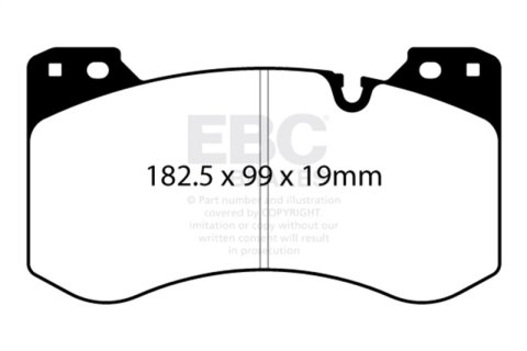 EBC Racing 2021+ BMW M3/M4 (G80/G82) / 2023+ BMW M2 (G87) RP-X Race Front Brake Pads thumbnail 3