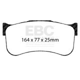 EBC Racing Alcon CAR9549 D64 SR-11 Sintered Race Front Brake Pads thumbnail 1