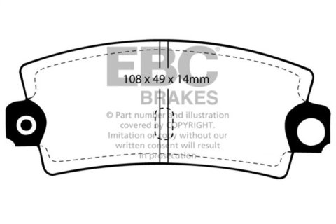 EBC 85-90 Lotus Esprit 2.2L Bluestuff Rear Brake Pads thumbnail 7
