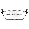 EBC 2022+ Jeep Grand Wagoneer 6.4L Extra Duty Rear Brake Pads thumbnail 8