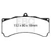 EBC Racing Alcon TA6/CAR89/CAR11 Caliper SR-21 Sintered Race Brake Pads thumbnail 5
