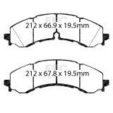 EBC 2019+ Chevrolet Silverado 2500/3500 (2WD/4WD) Extra Duty Front Brake Pads thumbnail 1