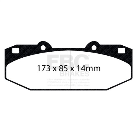 EBC Stoptech 63.309.1303.1 Caliper Bluestuff Brake Pads thumbnail 1