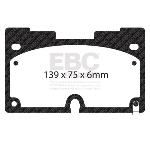 EBC 2020+ Cadillac Escalade 3.0L TD Extra Duty Front Brake Pads thumbnail 1