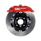 EBC Racing 04-09 Volkswagen GTI (Mk5) Red Apollo-4 Calipers 330mm Rotors Front Big Brake Kit thumbnail 1