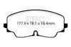 EBC 2022+ Volkswagen Golf R (Mk8) Bluestuff Front Brake Pads thumbnail 7