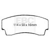 EBC Racing 99-02 Noble M12 2.6TT SR-11 Sintered Race Rear Brake Pads thumbnail 5