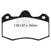 EBC Racing 10-16 Lotus Evora 3.5L SR-11 Sintered Race Front Brake Pads thumbnail 4