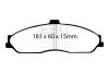 EBC Racing 05-09 Chevrolet Corvette (C6) Z51 SR-21 Sintered Race Front Brake Pads thumbnail 3