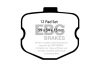 EBC Racing 06-13 Chevrolet Corvette (C6) Z06 7.0L SR-11 Sintered Race Front Brake Pads thumbnail 4