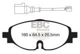 EBC Racing 15-19 Volkswagen GTI (Mk7) 2.0T RP-1 Race Front Brake Pads thumbnail 1