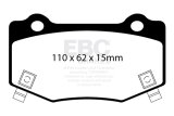 EBC Racing 15-19 Chevy Corvette (C7) Z06 6.2L SR-11 Race Rear Brake Pads (Excl Carbon Ceramic Rotor) thumbnail 1