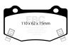 EBC Racing 15-19 Chevy Corvette (C7) Z06 6.2L SR-11 Race Rear Brake Pads (Excl Carbon Ceramic Rotor) thumbnail 3