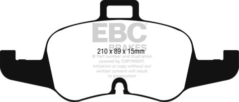 EBC 2016+ Audi TTS Quattro 2.0T Bluestuff Front Brake Pads thumbnail 6