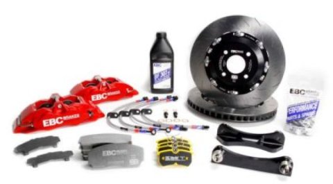 EBC Racing 14-19 BMW M3 F80/F82/F87 3.0T Red Apollo-4 380mm Rotors Front Big Brake Kit thumbnail 6
