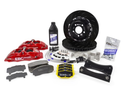 EBC Racing 99-04 Honda S2000 AP1 Black Apollo-4 Calipers 330mm Rotors Front Big Brake Kit thumbnail 6