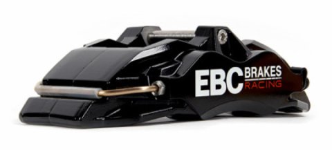 EBC Racing 14-19 BMW M3 F80/F82/F87 3.0T Black Apollo-6 Front Left Caliper thumbnail 1