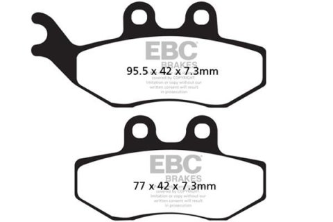 EBC 12-14 AJP PR3 200 Enduro Front Left FA-SFA-X Brake Pads thumbnail 2