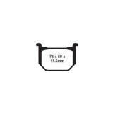 EBC 1988 Suzuki GN 250 J Front Left/Right FA-SFA-X Brake Pads thumbnail 2