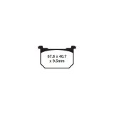 EBC 81-82 Kawasaki KZ 305 CSR Front Left/Right FA-SFA-X Brake Pads thumbnail 1