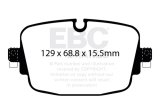 EBC 08-17 Audi R8 / 04-14 Lamborghini Gallardo Redstuff Rear Brake Pads thumbnail 1