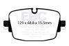 EBC 08-17 Audi R8 / 04-14 Lamborghini Gallardo Redstuff Rear Brake Pads thumbnail 6