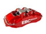 EBC Racing 08-21 Nissan 370Z Red Apollo-6 Calipers 355mm Rotors Front Big Brake Kit thumbnail 8