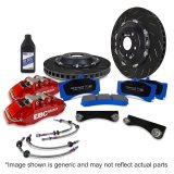 EBC Racing 20-23 Volkswagen Golf R Red Apollo-6 Calipers 380mm Rotors Front Big Brake Kit thumbnail 7