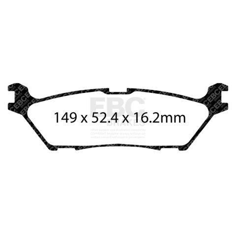 EBC 2021+ Ford F-150 2WD/4WD 2.7TT/3.5TT Yellowstuff Rear Brake Pads thumbnail 5