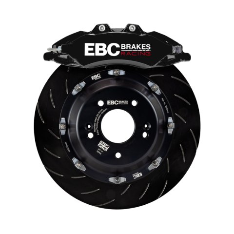 EBC Racing 00-06 BMW M3 (E46) Black Apollo-6 Calipers 355mm Rotors Front Big Brake Kit thumbnail 6