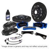 EBC Racing 92-05 BMW 3-Series E36/E46 Black Apollo-6 Calipers 355mm Rotors Front Big Brake Kit thumbnail 8