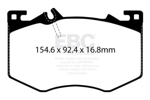 EBC 2020+ Mercedes-Benz A35 AMG / 2020+ Mercedes-Benz CLA45 AMG (C118) Bluestuff Front Brake Pads thumbnail 1