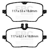 EBC 2020+ Mercedes-Benz GLE350 (SUV)(W167) Yellowstuff Rear Brake Pads thumbnail 5